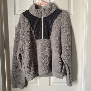 Wild Fable quarter zip pullover Sherpa Jacket